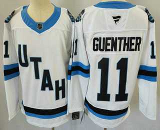 Men%27s Utah Hockey Club #11 Dylan Guenther White 2024 Stitched Jersey